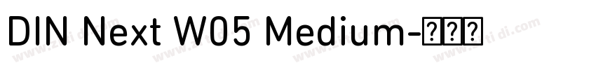 DIN Next W05 Medium字体转换
